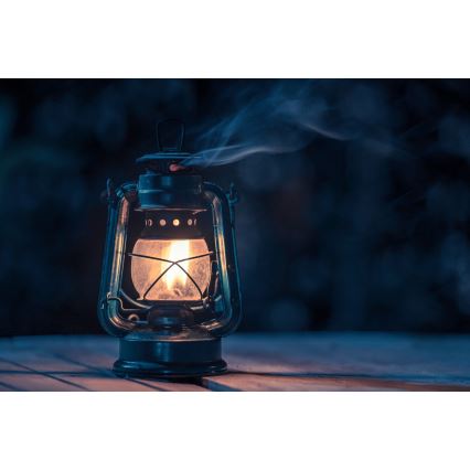 Brilagi - Olielamp LANTERN 24,5 cm blauw