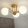 Brilagi - Opbouw plafondlamp MALIVA 3xE14/15W/230V goud/wit