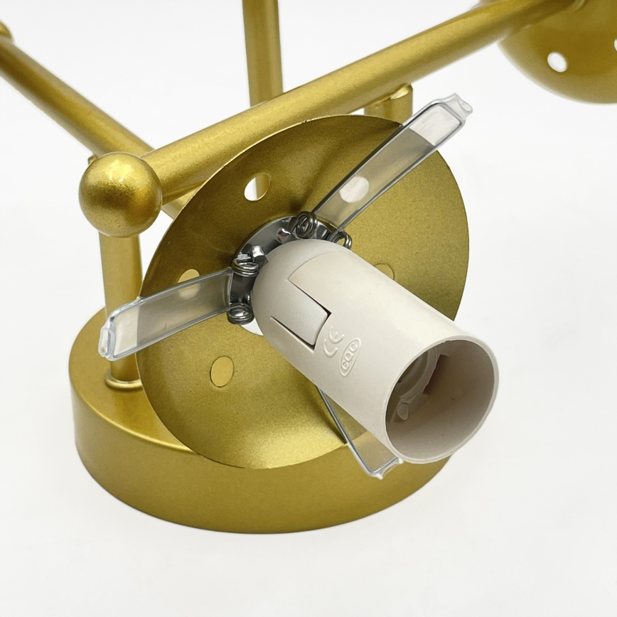 Brilagi - Opbouw plafondlamp MALIVA 3xE14/15W/230V goud/wit