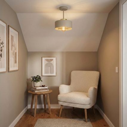 Brilagi - Opbouwkroonluchter 1xE27/60W/230V beige/goud