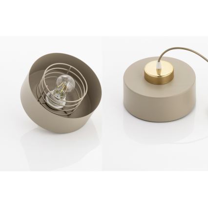 Brilagi - Opbouwkroonluchter 1xE27/60W/230V beige/goud
