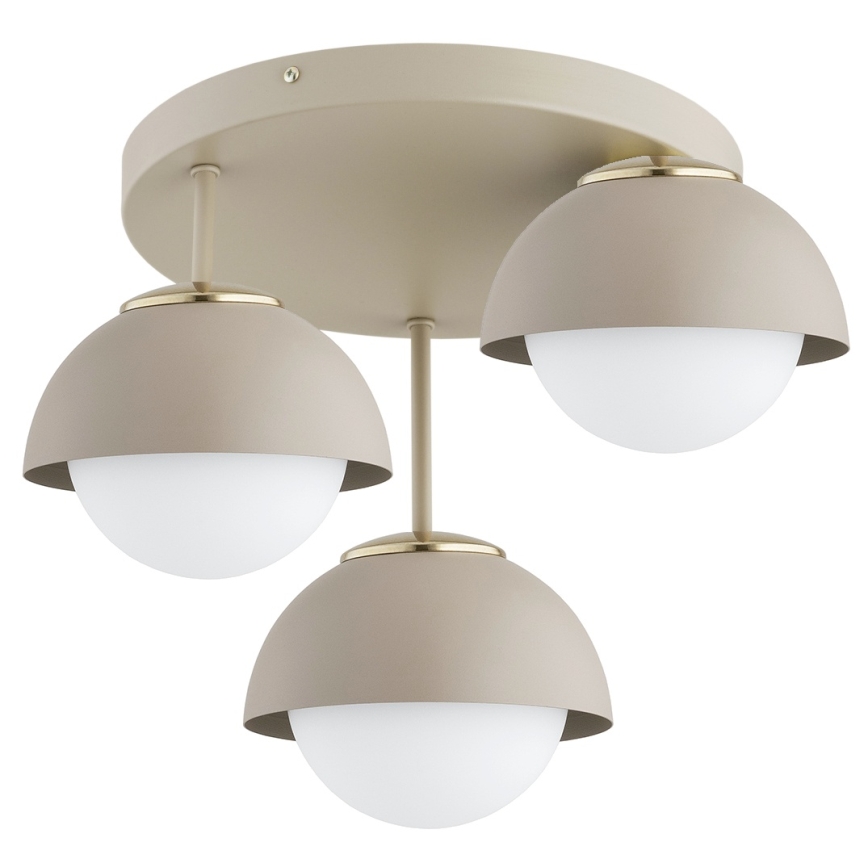 Brilagi - Opbouwkroonluchter 3xE27/60W/230V beige/goud