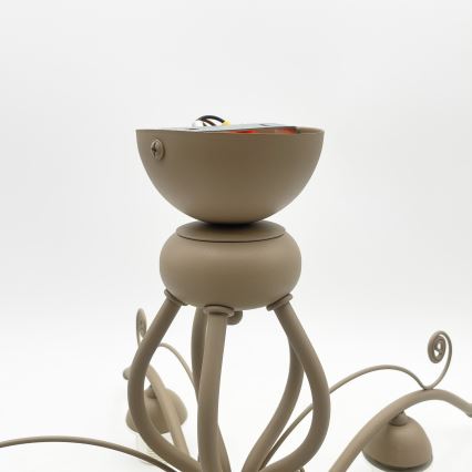 Brilagi - Opbouwkroonluchter ANTICO MODERN 5xE27/60W/230V beige