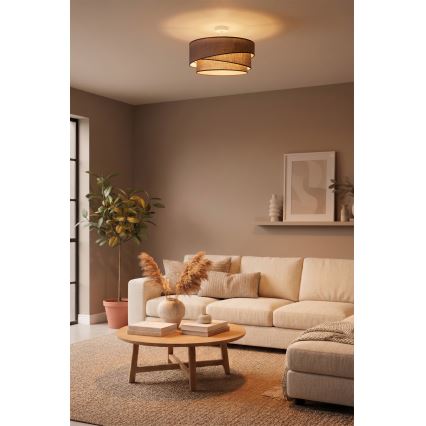 Brilagi - Opbouwkroonluchter ARROW 1xE27/60W/230V Ø 45 cm bruin