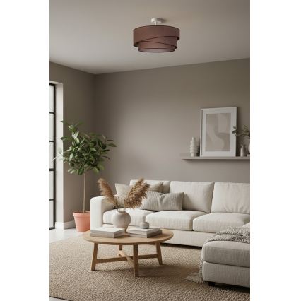 Brilagi - Opbouwkroonluchter ARROW 1xE27/60W/230V Ø 45 cm bruin