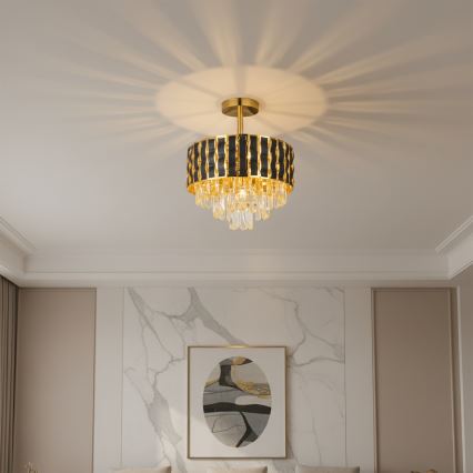 Brilagi - Opbouwkroonluchter CRISTAL 5xE14/40W/230V Ø 38 cm