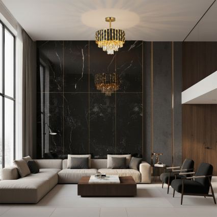 Brilagi - Opbouwkroonluchter CRISTAL 5xE14/40W/230V Ø 38 cm