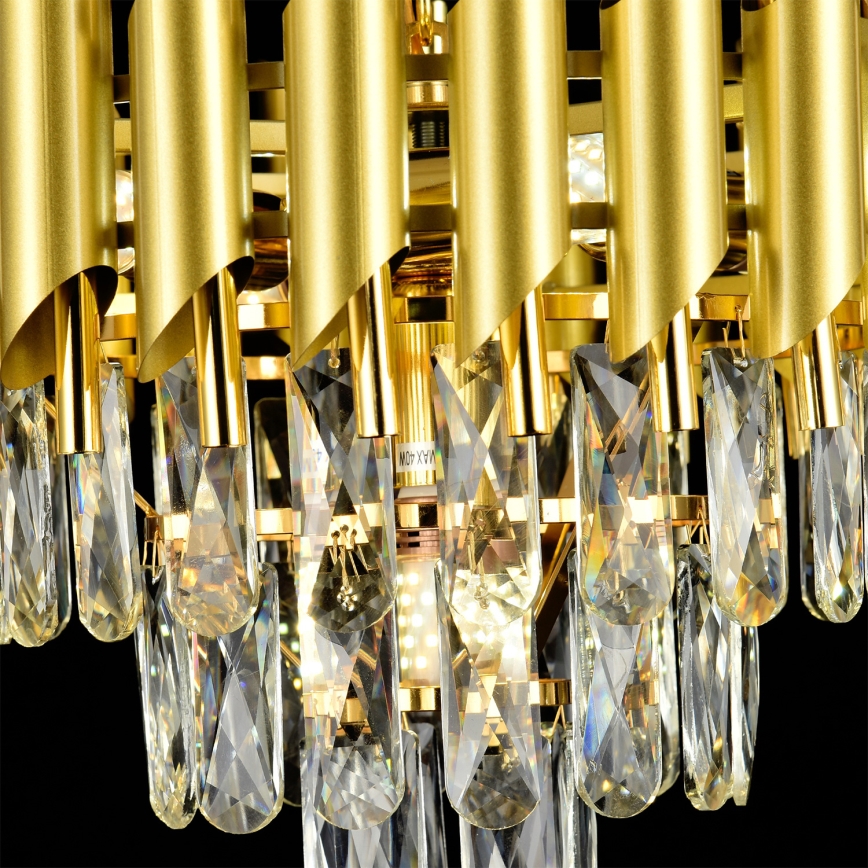 Brilagi - Opbouwkroonluchter ECLIPSE 5xE14/10W/230V Ø 38 cm goudkleurig