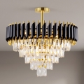 BRILAGI - Opbouwkroonluchter ECLIPSE 9xE14/10W/230V Ø 58 cm goud/zwart