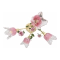 BRILAGI - Opbouwkroonluchter FIORINTINO 4xE14/40W/230V goud/roze