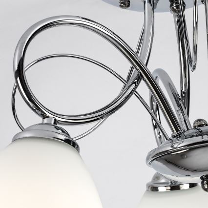 Brilagi - Opbouwkroonluchter FRED 3xE27/60W/230V Ø 59 cm glanzend chroom