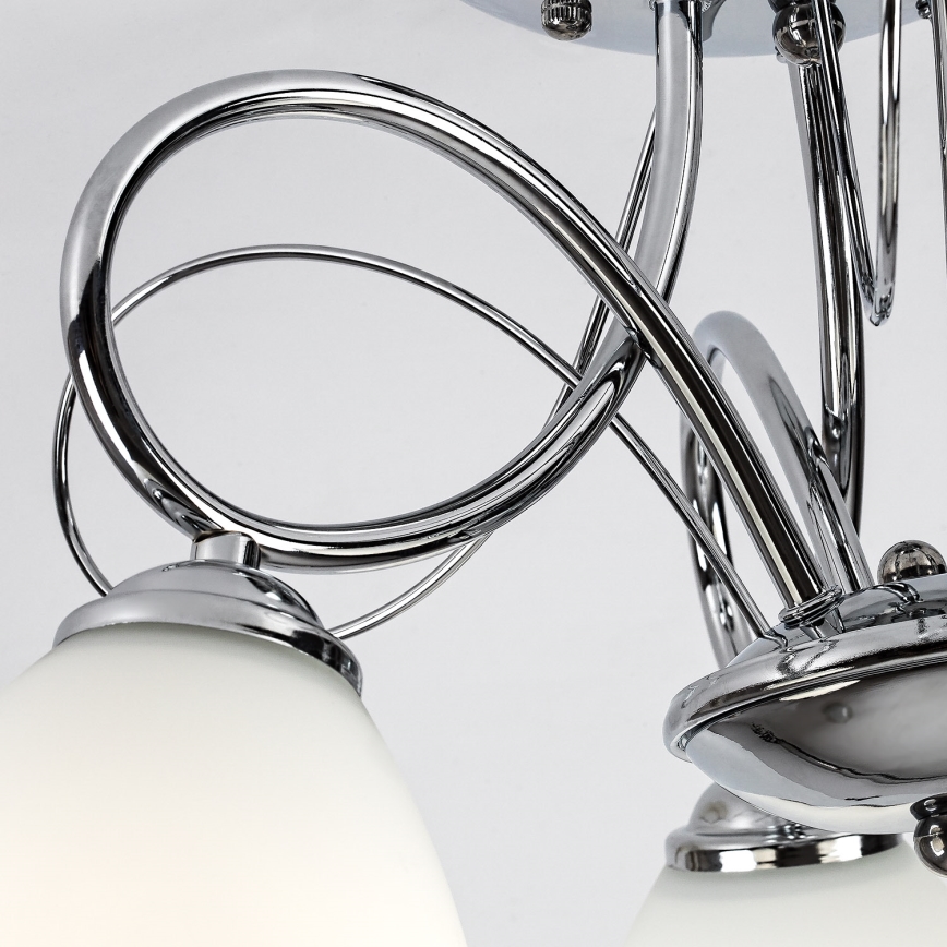 Brilagi - Opbouwkroonluchter FRED 3xE27/60W/230V Ø 59 cm glanzend chroom