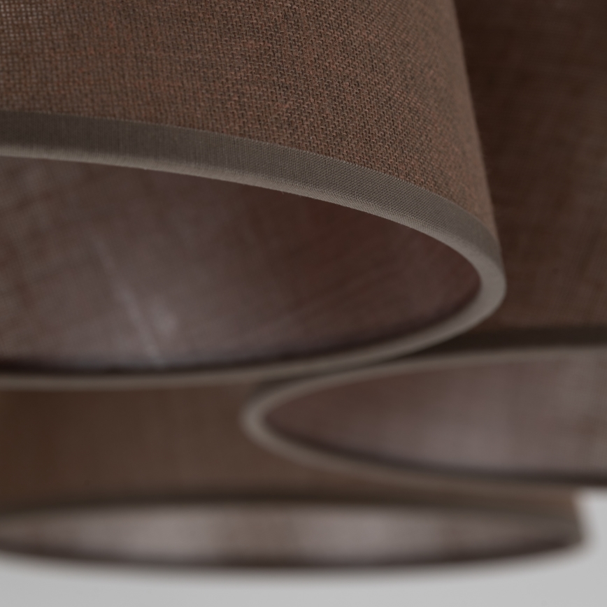 Brilagi - Opbouwkroonluchter LATTE 5xE27/15W/230V grenen/bruin