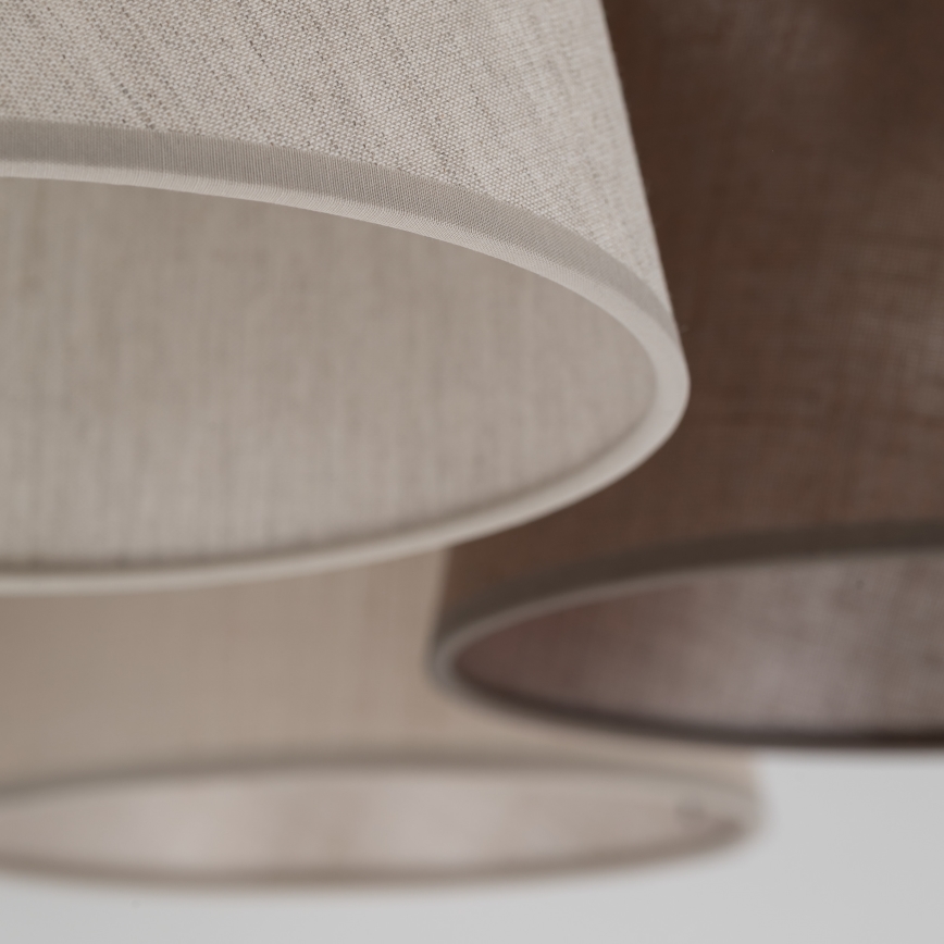 Brilagi - Opbouwkroonluchter LATTE 5xE27/15W/230V grenen/mix