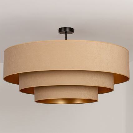 Brilagi - Opbouwkroonluchter LUNETA 3xE27/60W/230V diameter 80 cm beige/goud
