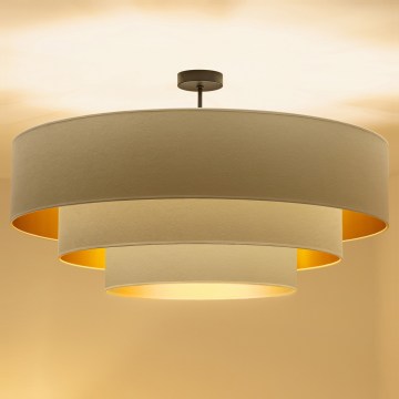 Brilagi - Opbouwkroonluchter LUNETA 3xE27/60W/230V Ø 80 cm crème/goud