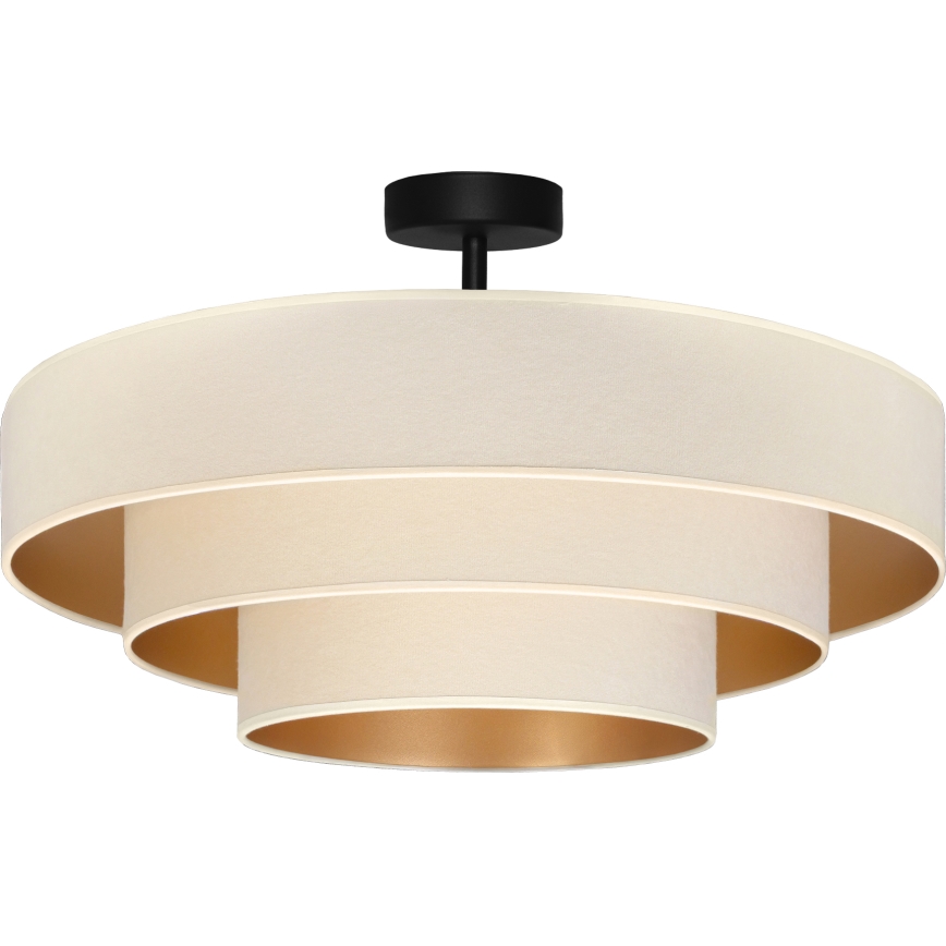 Brilagi - Opbouwkroonluchter LUNETA 3xE27/60W/230V Ø 80 cm crème/goud