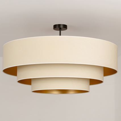 Brilagi - Opbouwkroonluchter LUNETA 3xE27/60W/230V Ø 80 cm crème/goud