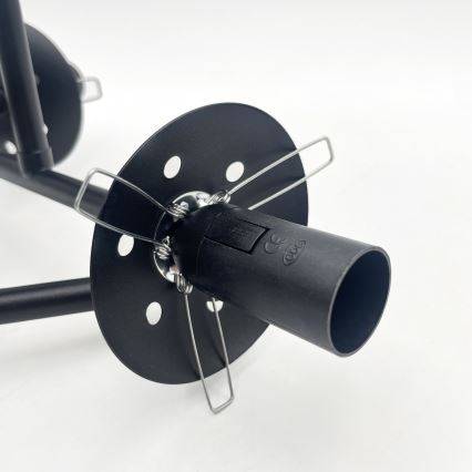 Brilagi - Opbouwkroonluchter MALIVA 3xE14/15W/230V zwart/helder