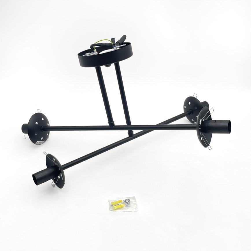 Brilagi - Opbouwkroonluchter MALIVA 4xE14/15W/230V zwart/helder