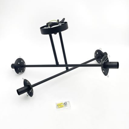 Brilagi - Opbouwkroonluchter MALIVA 4xE14/15W/230V zwart/wit