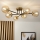 Brilagi - Opbouwkroonluchter MALIVA 6xE14/15W/230V goud