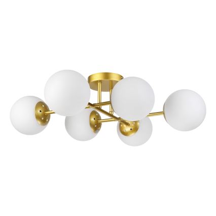 Brilagi - Opbouwkroonluchter MALONY 6xE14/20W/230V goud