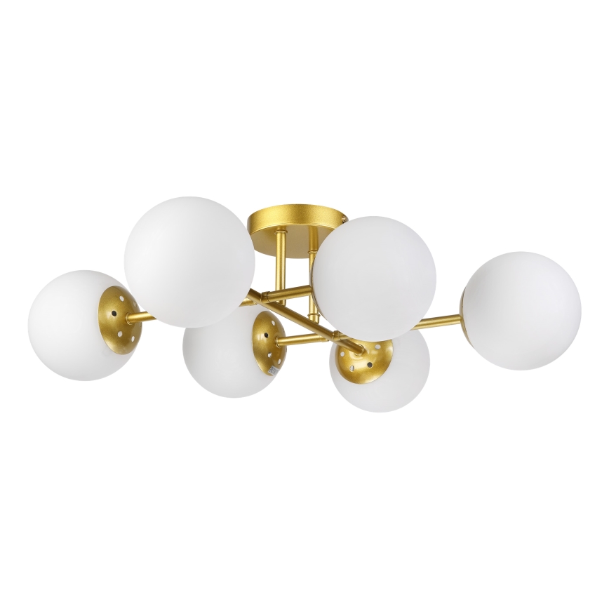 Brilagi - Opbouwkroonluchter MALONY 6xE14/20W/230V goud