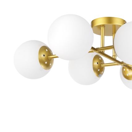 Brilagi - Opbouwkroonluchter MALONY 6xE14/20W/230V goud