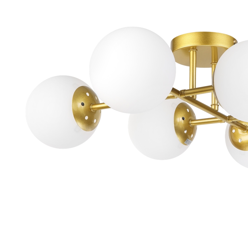 Brilagi - Opbouwkroonluchter MALONY 6xE14/20W/230V goud