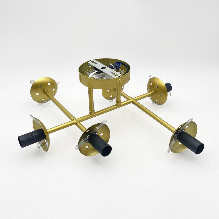 Brilagi - Opbouwkroonluchter MALONY 6xE14/20W/230V goud