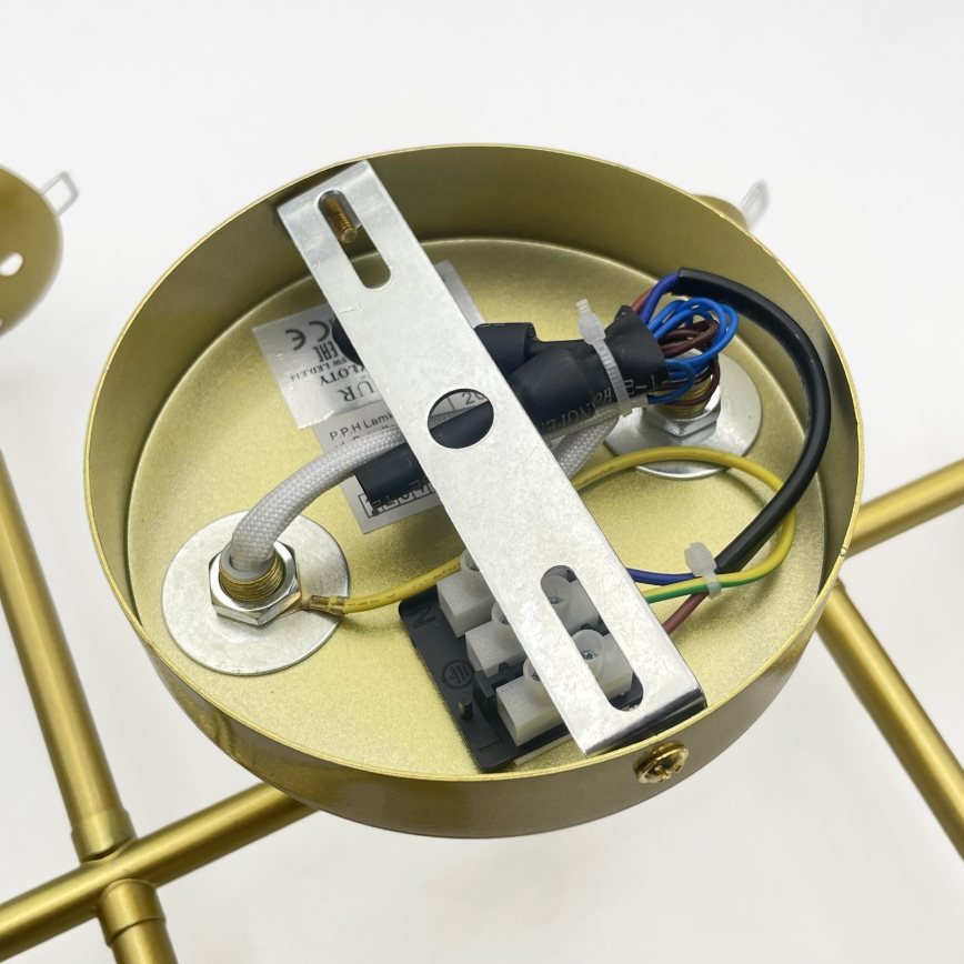 Brilagi - Opbouwkroonluchter MALONY 6xE14/20W/230V goud