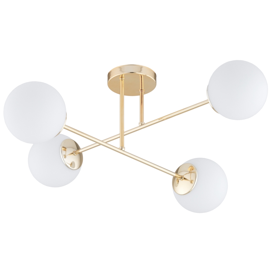 Brilagi - Opbouwkroonluchter MILO 4xE27/60W/230V goud