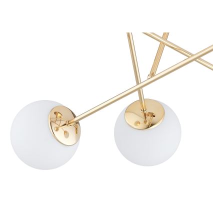 Brilagi - Opbouwkroonluchter MILO 4xE27/60W/230V goud