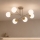 Brilagi - Opbouwkroonluchter MILO 6xE27/60W/230V beige/goud