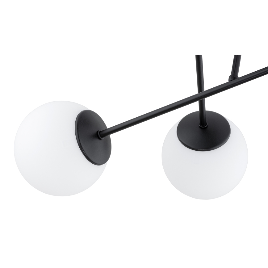 Brilagi - Opbouwkroonluchter MILO 6xE27/60W/230V zwart