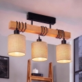BRILAGI - Opbouwkroonluchter NUBILA 3xE27/60W/230V grenen/lichtbruin
