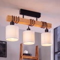 Brilagi - Opbouwkroonluchter NUBILA 3xE27/60W/230V grenen/wit