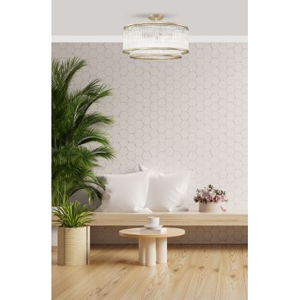 Brilagi - Opbouwkroonluchter RAMOS 6xE14/60W/230V goud