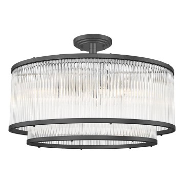 Brilagi - Opbouwkroonluchter RAMOS 6xE14/60W/230V zwart