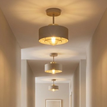 Brilagi - Opbouwkroonluchter SPRING 1xE27/60W/230V beige/goud