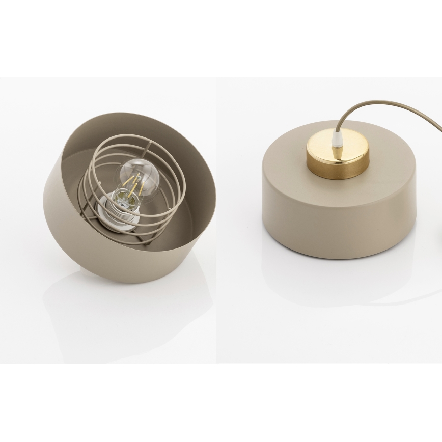 Brilagi - Opbouwkroonluchter SPRING 1xE27/60W/230V beige/goud