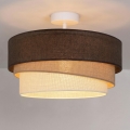 Brilagi - Opbouwkroonluchter TRIO 1xE27/60W/230V Ø 40 cm bruin/beige/wit