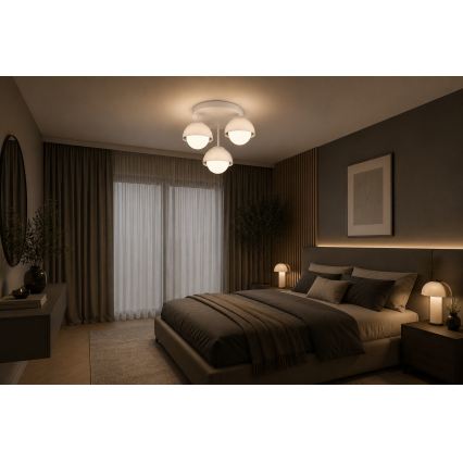 BRILAGI - Opbouwlamp COSMO 3xE27/60W/230V wit/goud