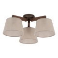 Brilagi - Opbouwlamp LATTE 3xE27/15W/230V grenen/beige