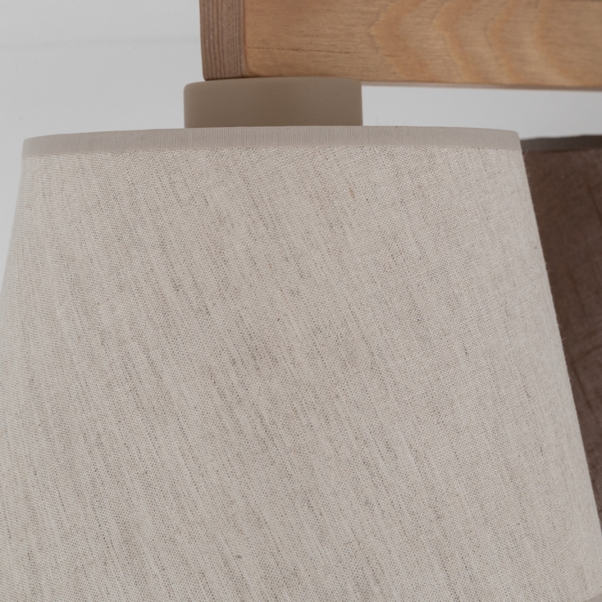 Brilagi - Opbouwlamp LATTE 3xE27/60W/230V grenen/mix