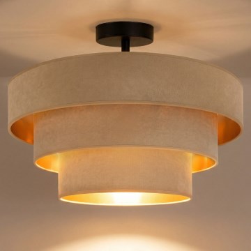 Brilagi - Opbouwlamp LUNETA 1xE27/60W/230V Ø 40 cm beige/goud