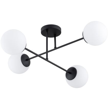 Brilagi - Opbouwlamp MILO 4xE27/60W/230V zwart