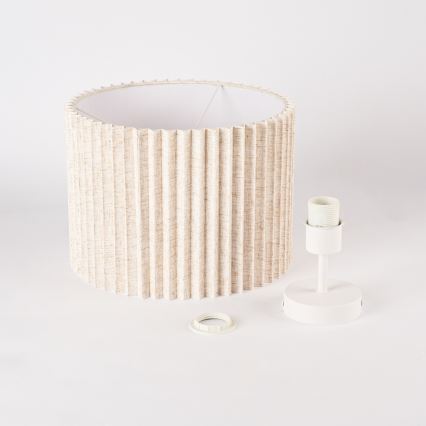 Brilagi - Opbouwlamp NORDIC WAVE 1xE27/15W/230V Ø 32 cm linnen/wit