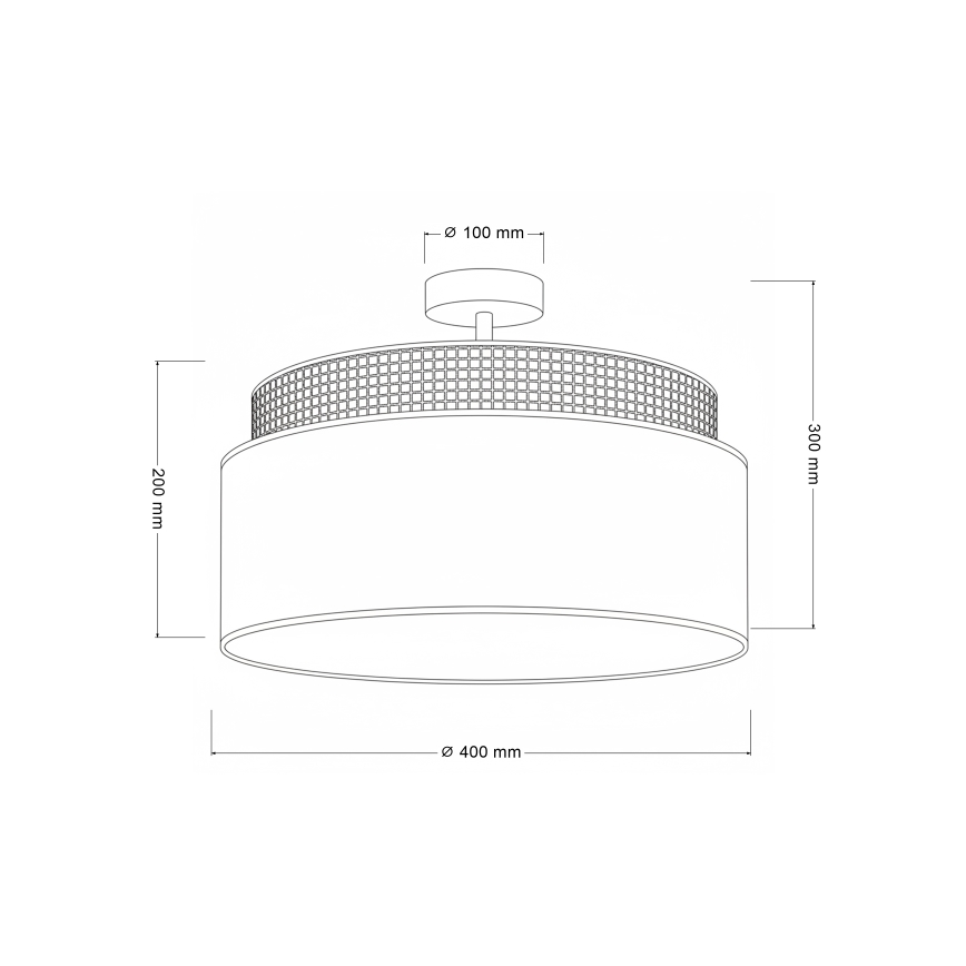 Brilagi - Opbouwlamp PADOVA 1x E27/60W/230V Ø 40 cm crème